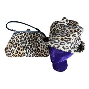 Cheetah Print‎ Hat and Purse Set